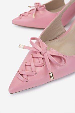 Valmenti Kadın Vegan Pudra Topuklu Ayakkabı 932 2300 BN AYK Y25 PUDRA CILT