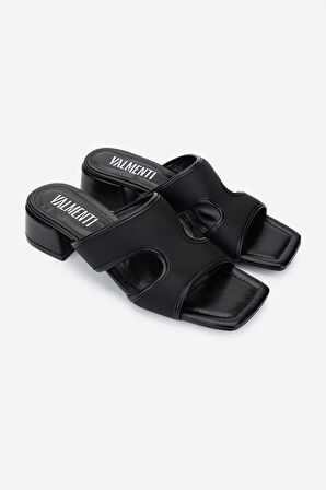 Valmenti Kadın Vegan Siyah Topuklu Terlik 932 3241 BN TRLK Y25 SIYAH KMS