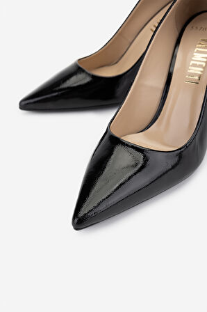 Valmenti Kadın Hakiki Deri Siyah Rugan Topuklu Ayakkabı 492 55700 BN AYK Y25 SIYAH RGN