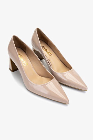 Valmenti Kadın Hakiki Deri Bej Topuklu Ayakkabı 492 55653 BN AYK Y25 NUDE RGN