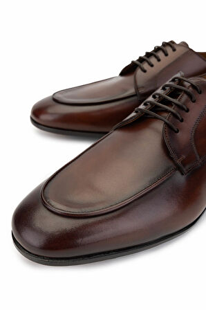 Franceschetti Erkek Hakiki Deri Kahverengi Klasik Ayakkabı 981 0801044 ERK AYK Y25 MARRONE