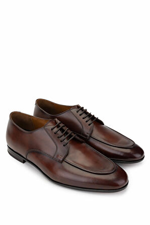 Franceschetti Erkek Hakiki Deri Kahverengi Klasik Ayakkabı 981 0801044 ERK AYK Y25 MARRONE