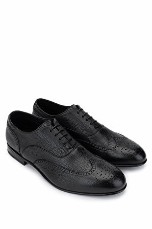 Franceschetti Erkek Hakiki Deri Siyah Klasik Ayakkabı 981 7094011 ERK AYK Y25 NERO