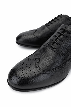 Franceschetti Erkek Hakiki Deri Siyah Klasik Ayakkabı 981 7094011 ERK AYK Y25 NERO