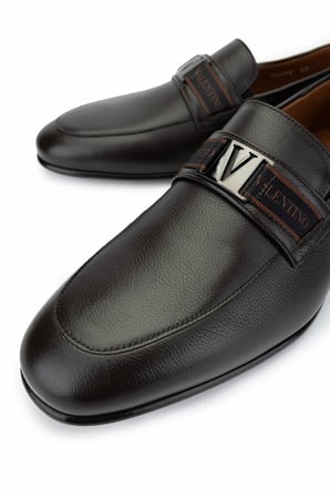VALENTINO Erkek Hakiki Deri Kahverengi Klasik Ayakkabı 667 20490 ERK AYK Y25 T.MORO