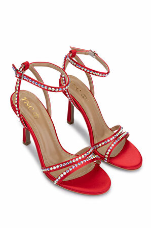 Tamer Tanca Kadın Vegan Kırmızı Topuklu Ayakkabı 891 402 BN AYK Y25 KIRMIZI