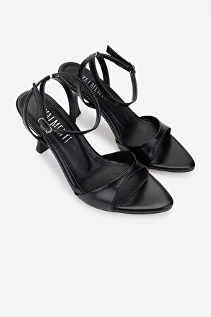 Valmenti Kadın Vegan Siyah Topuklu Ayakkabı 891 7176 BN AYK Y25 SIYAH