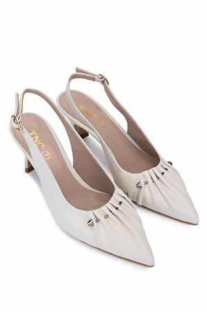 Tamer Tanca Kadın Hakiki Deri Bej Babet Ayakkabı 820 872 BN AYK Y25 BEJ DR