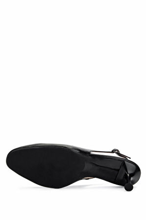 Tamer Tanca Kadın Hakiki Deri Siyah Deri Topuklu Ayakkabı 820 738 BN AYK Y25 SIYAH DR