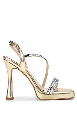 Tamer Tanca Kadın Vegan Dore Topuklu Ayakkabı 1131 200 BN AYK Y25 DORE