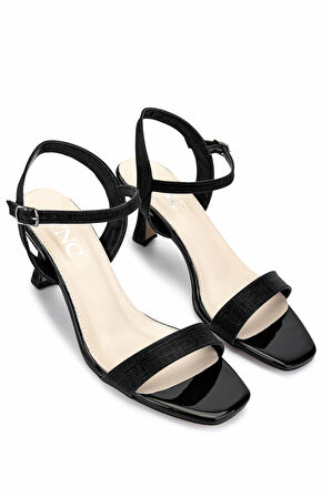 Tamer Tanca Kadın Vegan Siyah Topuklu Ayakkabı 1131 199 BN AYK Y25 SIYAH