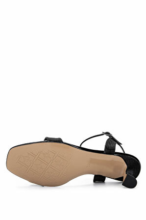 Tamer Tanca Kadın Vegan Siyah Topuklu Ayakkabı 1131 199 BN AYK Y25 SIYAH