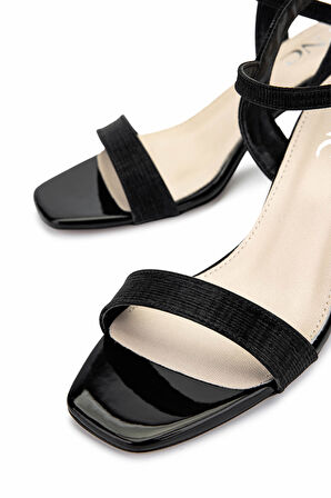 Tamer Tanca Kadın Vegan Siyah Topuklu Ayakkabı 1131 199 BN AYK Y25 SIYAH