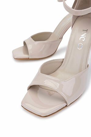 Tamer Tanca Kadın Vegan Bej Topuklu Ayakkabı 828 8511 BN AYK Y25 NUDE RGN