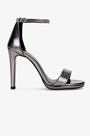 Valmenti Kadın Vegan Gri Topuklu Ayakkabı 828 7418 BN AYK Y25 ANTRASIT