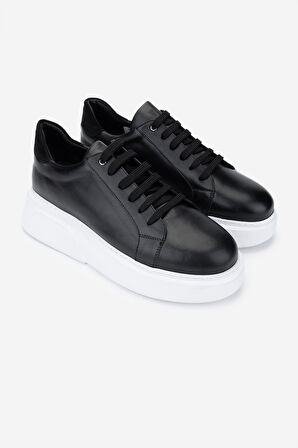 Valmenti Erkek Hakiki Deri Sneakers & Spor Ayakkabı 771 35110 ERK AYK Y25 SIYAH DR/BYZ