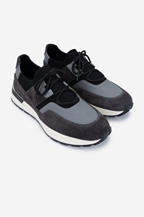 Valmenti Erkek Hakiki Deri Sneakers & Spor Ayakkabı 1093 1235 ERK AYK Y25 SYH/GRI BSK