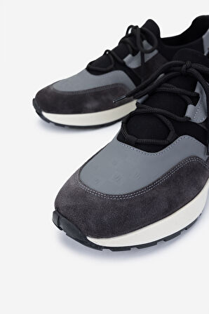 Valmenti Erkek Hakiki Deri Sneakers & Spor Ayakkabı 1093 1235 ERK AYK Y25 SYH/GRI BSK