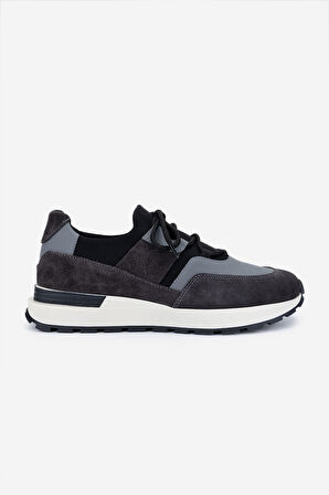 Valmenti Erkek Hakiki Deri Sneakers & Spor Ayakkabı 1093 1235 ERK AYK Y25 SYH/GRI BSK