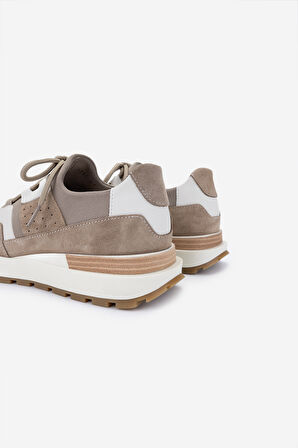 Valmenti Erkek Hakiki Deri Sneakers & Spor Ayakkabı 1093 1235 ERK AYK Y25 BEJ/BEJ BSK