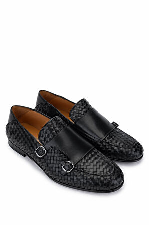 Tamer Tanca Erkek Hakiki Deri Siyah Klasik Ayakkabı 1016 4747 ERK AYK Y25 SIYAH DR/ORGU