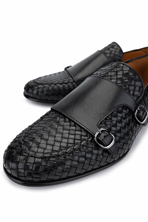 Tamer Tanca Erkek Hakiki Deri Siyah Klasik Ayakkabı 1016 4747 ERK AYK Y25 SIYAH DR/ORGU