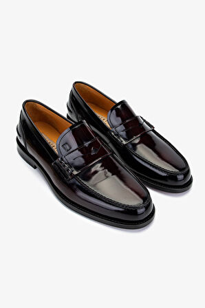 Valmenti Erkek Hakiki Deri Bordo Klasik Ayakkabı 1016 1460 ERK AYK Y25 BORDO ACMA