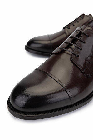 Tamer Tanca Erkek Hakiki Deri Kahverengi Klasik Ayakkabı 477 67119 ERK AYK Y25 KAHVE