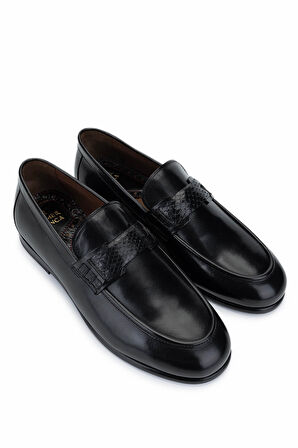 Tamer Tanca Erkek Hakiki Deri Siyah Klasik Ayakkabı 477 73105 ERK AYK Y25 SIYAH