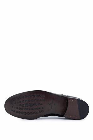 Tamer Tanca Erkek Hakiki Deri Siyah Klasik Ayakkabı 987 126 ERK AYK SK24-25 SIYAH