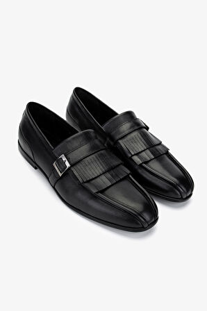 Valmenti Erkek Hakiki Deri Siyah Deri Loafer Ayakkabı 987 206 ERK AYK Y25 SIYAH DR