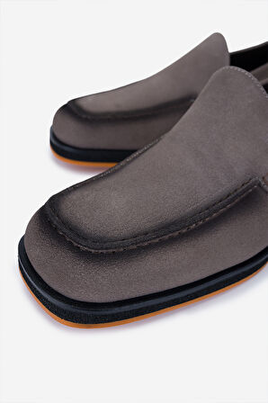 Valmenti Erkek Hakiki Deri Vizon Süet Loafer Ayakkabı 987 205 ERK AYK Y25 VIZON SUET