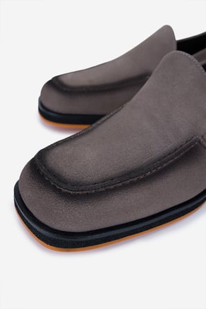Valmenti Erkek Hakiki Deri Vizon Süet Loafer Ayakkabı 987 205 ERK AYK Y25 VIZON SUET