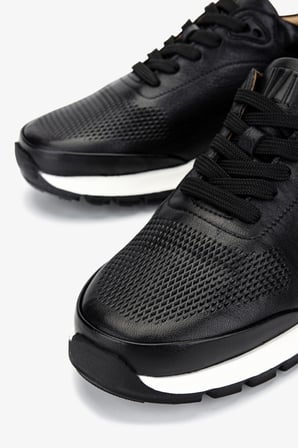 Valmenti Erkek Hakiki Deri Siyah Deri Sneakers & Spor Ayakkabı 233 5145 ERK AYK Y25 SIYAH DR