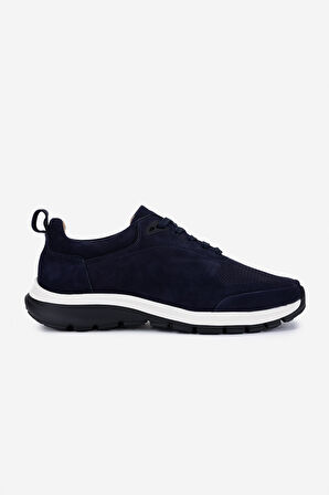 Valmenti Erkek Hakiki Deri Lacivert Nubuk Sneakers & Spor Ayakkabı 233 5145 ERK AYK Y25 LACI NBK