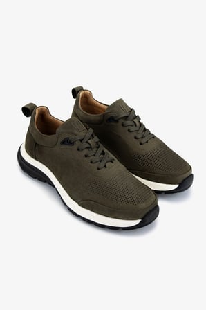 Valmenti Erkek Hakiki Deri Yeşil Sneakers & Spor Ayakkabı 233 5145 ERK AYK Y25 HAKI NBK