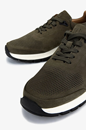 Valmenti Erkek Hakiki Deri Yeşil Sneakers & Spor Ayakkabı 233 5145 ERK AYK Y25 HAKI NBK