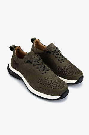 Valmenti Erkek Hakiki Deri Yeşil Sneakers & Spor Ayakkabı 233 5145 ERK AYK Y25 HAKI NBK