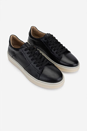 Valmenti Erkek Hakiki Deri Siyah Deri Sneakers & Spor Ayakkabı 233 5629 ERK AYK Y25 SIYAH DR