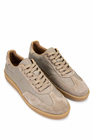 Tamer Tanca Erkek Hakiki Deri Vizon Sneakers & Spor Ayakkabı 233 5100 ERK AYK Y25 VIZON DR/SUET