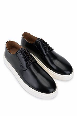 Tamer Tanca Erkek Hakiki Deri Siyah Açma Sneakers & Spor Ayakkabı 871 1426 ERK ERK Y25 SIYAH ACMA