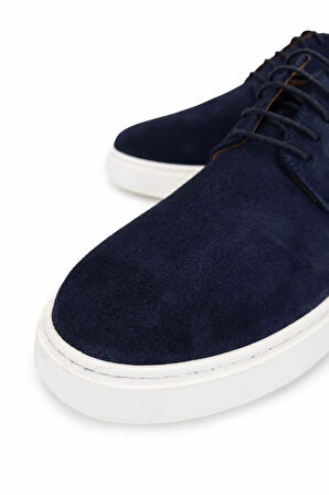 Tamer Tanca Erkek Hakiki Deri Lacivert Süet Sneakers & Spor Ayakkabı 871 1426 ERK ERK Y25 LACI SUET