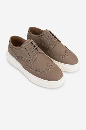 Valmenti Erkek Hakiki Deri Vizon Nubuk Sneakers & Spor Ayakkabı 871 1207 ERK ERK Y25 VIZON NBK