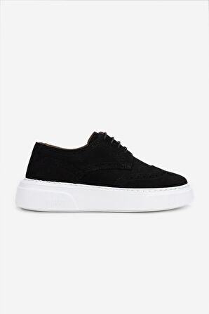 Valmenti Erkek Hakiki Deri Siyah Nubuk Sneakers & Spor Ayakkabı 871 1207 ERK ERK Y25 SIYAH NBK