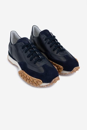Valmenti Erkek Hakiki Deri Lacivert Sneakers & Spor Ayakkabı 325 2891-440 ERK AYK Y25 LACI/LACI SUET