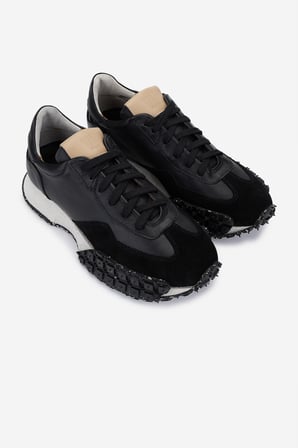 Valmenti Erkek Hakiki Deri Siyah Sneakers & Spor Ayakkabı 325 2891-440 ERK AYK Y25 SYH/SYH SUET