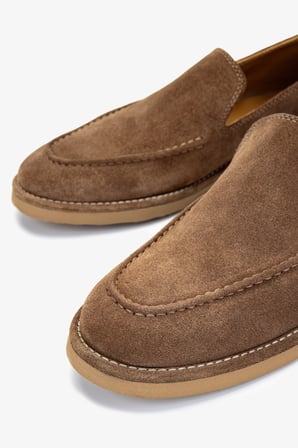 Valmenti Erkek Hakiki Deri Tarçın Loafer Ayakkabı 325 2373-3 ERK AYK Y25 TARCIN SUET