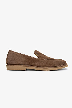 Valmenti Erkek Hakiki Deri Tarçın Loafer Ayakkabı 325 2373-3 ERK AYK Y25 TARCIN SUET