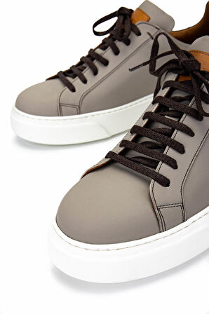 Tamer Tanca Erkek Hakiki Deri Bej Sneakers & Spor Ayakkabı 1133 AN-01 ERK AYK Y25 BEJ ZUMA