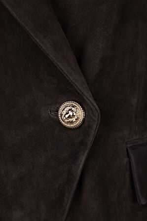 Valmenti Kadın Hakiki Deri Kahverengi Süet Deri Mont 616 Z-4113 BN DERI CEKET Y25 KAHVE SUET